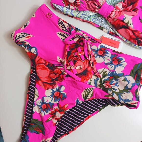 Anthropologie Maaji Kona Reversible Applause Bikini Bottoms - Picture 9 of 15